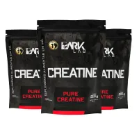 3 Unidades Creatina Monohidratada Pura 500g Dark Lab Unidade