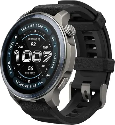 Amazfit Smartwatch Balance 2 Original 47mm AMOLED Display de Vidro Safira, Mapas Offline, GPS Dual Band, 21 Dias de Autonomia, 170+ Modos (Balance 2 Black)