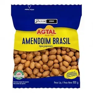 Amendoim Torrado Crocante Tipo Japonês 100g