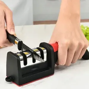 Amolador de Cozinha Afiador Facas 3 Fases