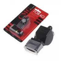 Apito Profissional Fox 40 Classic Com Cordão Cor Preto