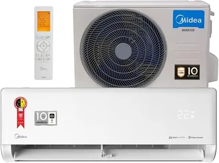 Ar Condicionado Split Hi Wall Ai Ecomaster Midea Inverter 9000 Btus Quente e Frio R32 220v