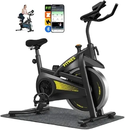 Bicicleta Spinning Com Roda De Inércia De 13kg Bicicleta de Spinning Personalizada, Bicicleta de Ciclismo Indoor para Fitness Suporta 150kg Sensor Cardíaco Monitor Digital Correia Silenciosa