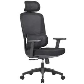 Cadeira de Escritório Dr. Office Work Pro, Ajustável, Mesh, Reclinável, Preta, DR-CH-WKPR2DB