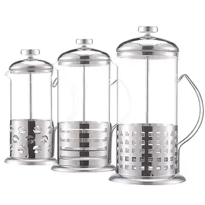 Cafeteira Prensa Francesa Vidro Aço Inox 350ml