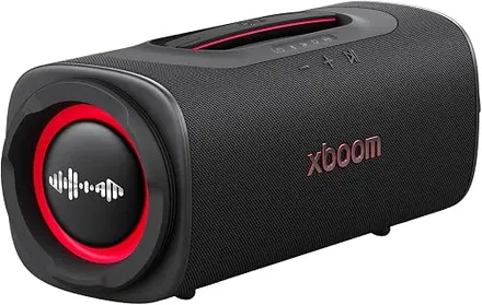 Caixa de Som LG Boombox Speaker XBOOM Blast 220W Bluetooth Bat. 36h IP68 | Design único, som potente e luzes de festa