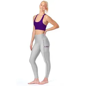 Calça legging NCAA cintura alta com 2 bolsos
