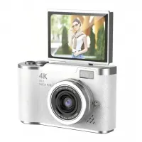 Câmera Digital 4K Ultra HD 48MP Com Tela LCD Giratória 180°