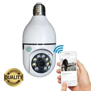 Câmera Segurança Panorâmica E27 Wifi Espia