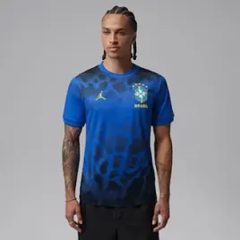 Camiseta Brasil Jordan Academy Pro Pré-Jogo Masculina