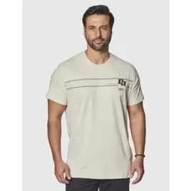 Camiseta Colcci Masculino 350112369 Bege Taupe Logo G Estampa Localizada