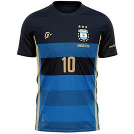 Camiseta Filtro UV Argentina Copa Tri Campeã Campeones