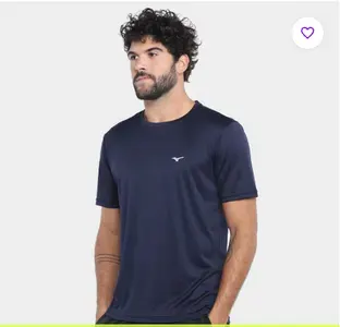 Camiseta Mizuno Run Spark 2 Masculina Azul