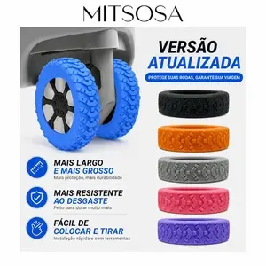 Capa Protetora para Rodinha de Mala Anti-Desgaste 8un