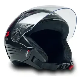 Capacete Fw3 Para Moto X Open Esportivo Preto Tamanho 58