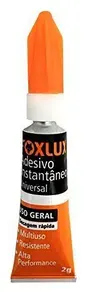 Cola Instantânea Foxlux 2g Universal Secagem Rápida