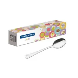 Colher infantil tramontina baby friends em aco inox