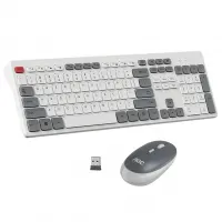 Combo De Teclado E Mouse Sem Fio AOC KM600, Conexão Sem Fio 2,4 GHz