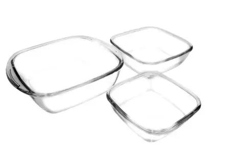 Conjunto de Assadeiras de Vidro Sempre