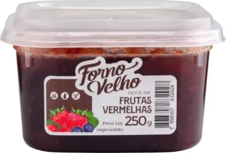 Doce de Frutas Vermelhas 250g Colonial Forno Velho
