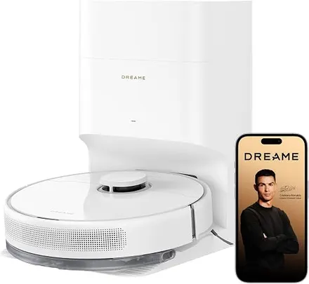 DREAME D15 Plus Robô Aspirador e Mopa, 13.000Pa, Autoesvaziamento, 127V | Smart Pathfinder, mapeamento multipisos, Carpet Boost, autonomia de 300 min, Alexa, Siri e Google Home
