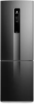 Electrolux Geladeira Electrolux Frost Free Inverter 400L Efficient AutoSense e Rapid Freeze Inverse Black Inox Look (IB6B) Bivolt