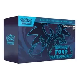 Elite Trainer Box Fogo Fantasmagórico Pokémon Com 121 Cards
