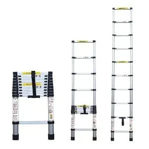 Escada Telescópica Alumínio 2.6m 9 Degraus