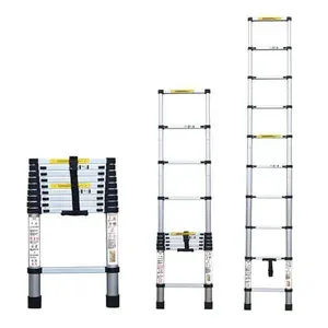 Escada Telescópica Alumínio 2.6m 9 Degraus