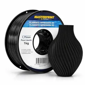Filamento PETG 1,75 mm Preto 1 kg Masterprint