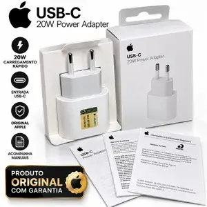 Fonte Carregador Apple USB-C 20W Original