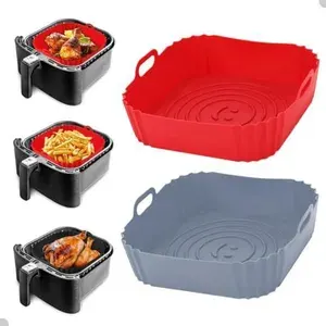 Formas Silicone Quadradas Air Fryer Antiaderente