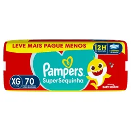 Fralda Pampers Supersequinha XG 70 Unidades