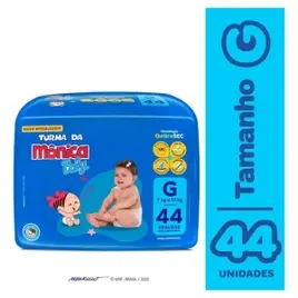 Fralda Turma da Mônica Baby G 44 unidades