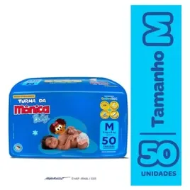 Fralda Turma da Mônica Baby M 50 unidades