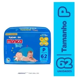 Fralda Turma da Mônica Baby P 62 unidades