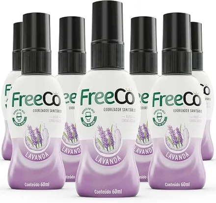 Freeco Bloqueador De Odores Sanitarios - Lavanda 60ml Pack com 12 unidades