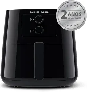 Fritadeira Airfryer Série 3000, Philips Walita, com 6.2L de capacidade, Preta, 2000W, 220v