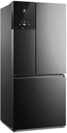 Geladeira Electrolux Multidoor Efficient Com Autosense e Inverter 590L Black Inox Look (IM8B) 220V