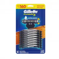 Gillette Prestobarba3 Aparelho De Barbear Com 3 Lâminas, 16 Unidades