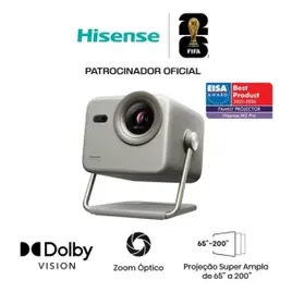Hisense Projetor Laser RGB 4K M2 Pro 200" polegadas 1300 Lumens Zoom Óptico DTS virtual: X