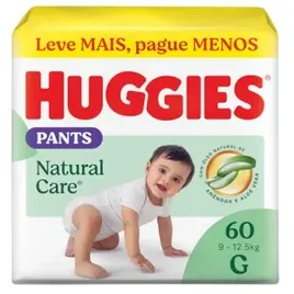 Huggies Fralda Pants Premium Natural Care G 60 Un