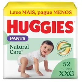 Huggies Fralda Pants Premium Natural Care XG 52 Un