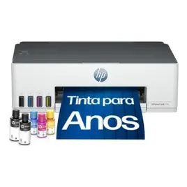 Impressora HP Smart Tank 210 com Tanque de Tinta Colorida - Com Wi-Fi - USB 2.0 de alta velocidade. Funções da impressora: Imprimir. Cor: Branco