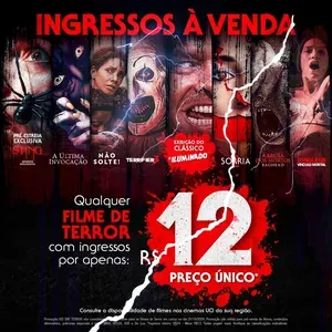 Ingressos de Cinema para Filmes de Terror - UCI Day Terror
