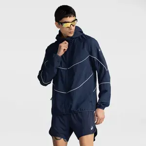 Jaqueta Masculina ASICS Pinstripe Bolsos Seguros