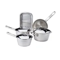 Jogo De Panelas Em Aço Inox 5 Peças Allegra Tramontina