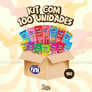 Kit 100un Balas Fini Sabores Variados 15g