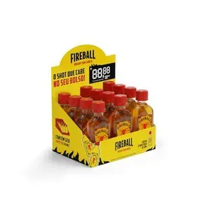 Kit 12 Miniaturas Fireball Whisky Canela 50ml