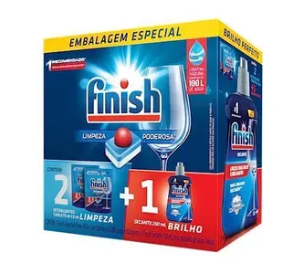Kit 2 Detergentes Finish Powerball 13 tabs